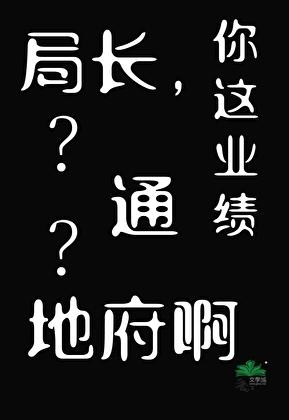 局长，你这业绩通地府啊